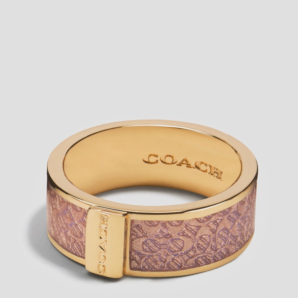 ✨ Coach ✨ Signature Logo Enamel Ring